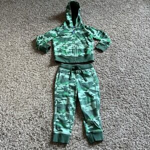 Primary 3T Outfit Hoodie & Sweatpants Green Camo